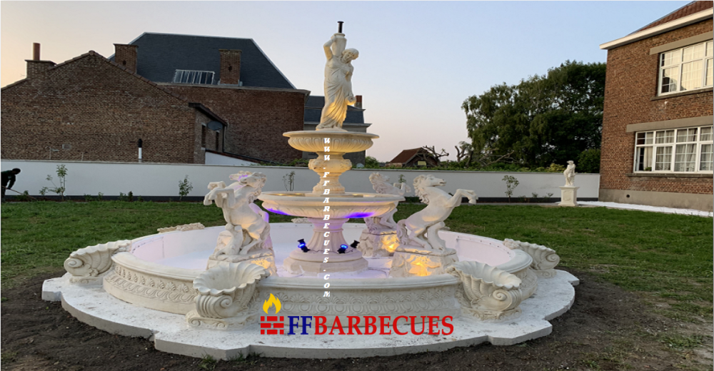 Fontaine En Pierre  Napolitano  Aux Chevaux-F – Image 2