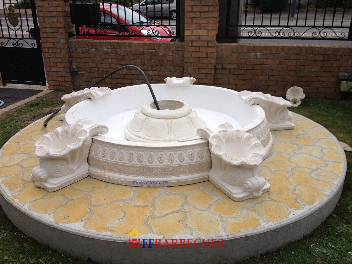 bassin en pierre rond