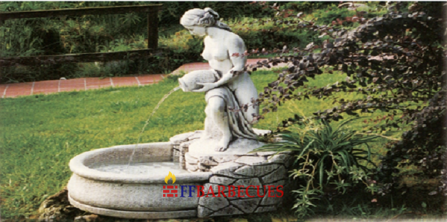 FONTAINE DE JARDIN EN PIERRE RECONSTITUÉE BENEDETTO-F