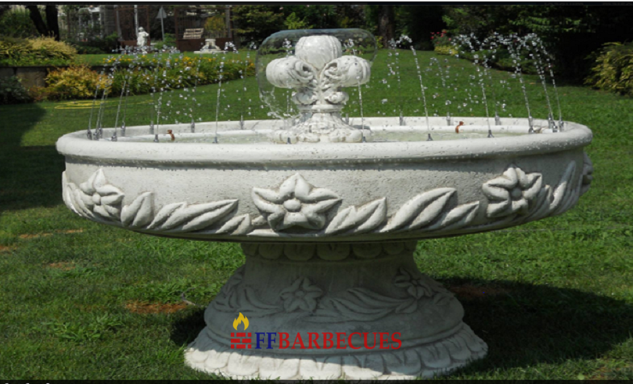 FONTAINES DE JARDIN 4 TÈTES AUX JETS D'EAU-F