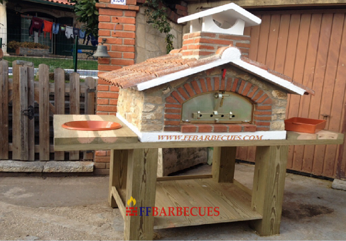 FOUR A BOIS MAXI PIZZA 80 CM PLAN TRAVAIL-F – FFBarbecues