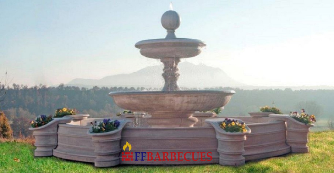 FONTAINE BASSIN ROND DE JARDIN 2 GRAND VASQUE-F