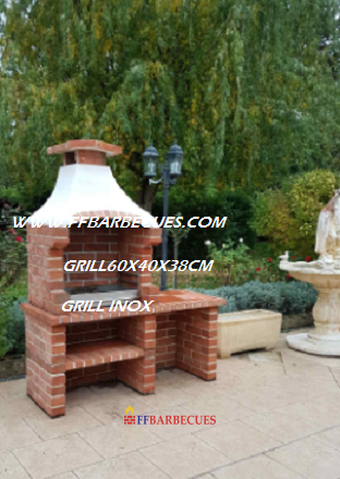 BARBECUE EN BRIQUES RÉFRACTAIRE ROUGES F F 320-F – Image 3