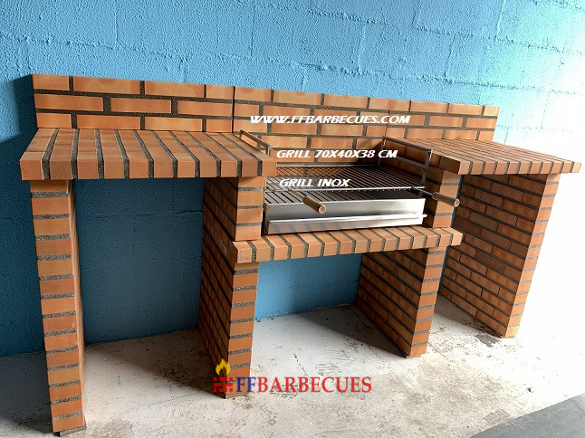 BARBECUE EN BRIQUES RUSTIQUES F F 208-F – Image 5